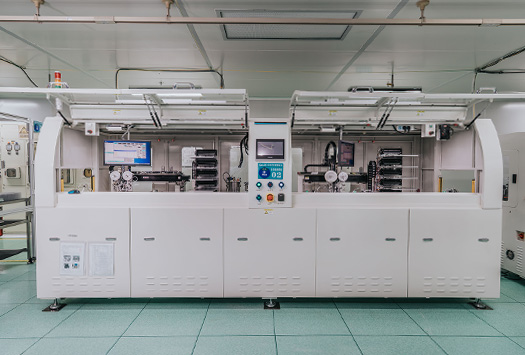 金屬網格自動化生產線 8.樹脂塗佈